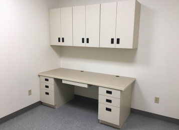 Top Notch Commercial Cabinets for Boiler Room Office in a Medical Facility.