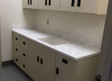 Top Notch Commercial Cabinets for Boiler Room Office in a Medical Facility.