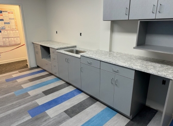 Commercial kitchenette with Granite tops